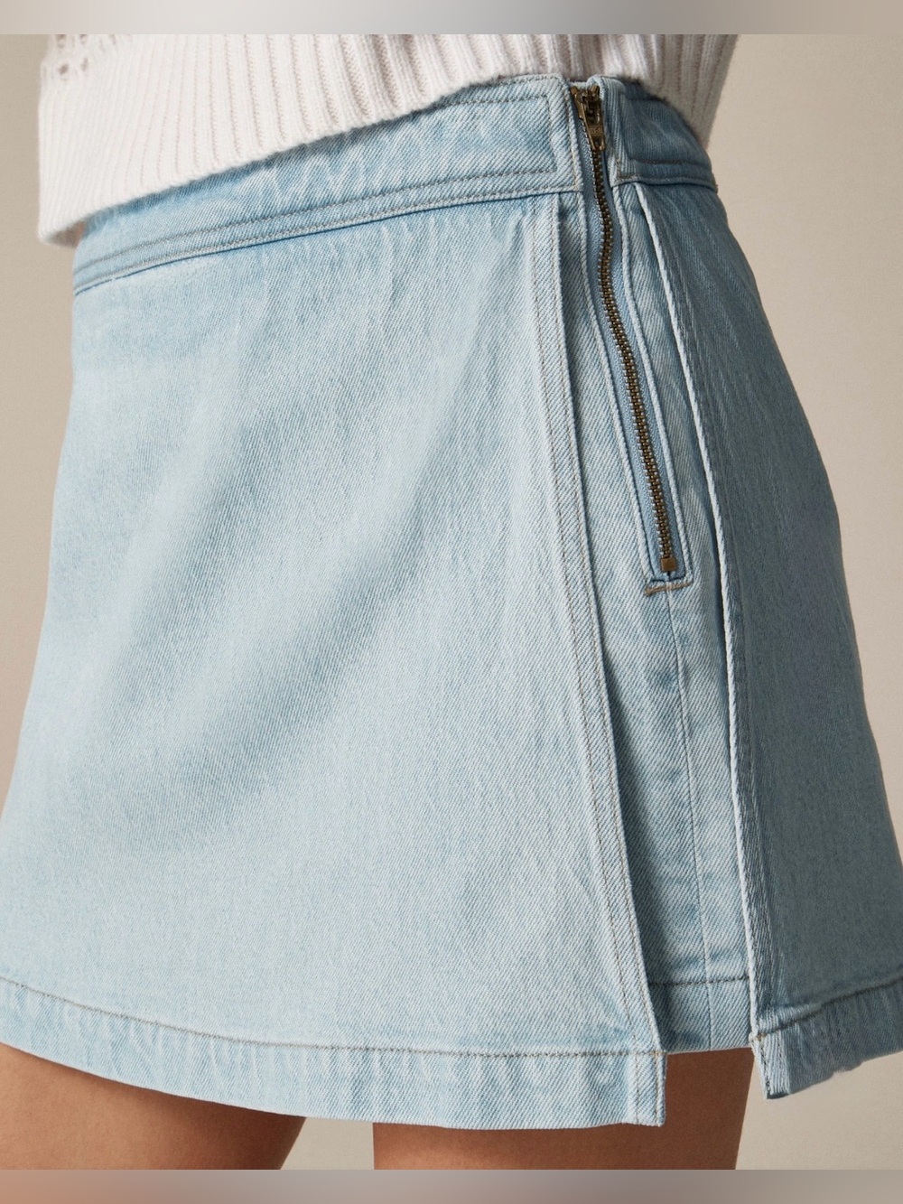 J.crew Women’s Denim skort Montauk Wash Size 14 - Picture 2 of 12